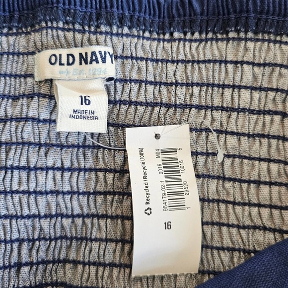 Old Navy women's strapless royal blue floral dress NWT size 16 - Picture 9 of 12